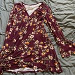Xhilaration Xhileration Floral Long Sleeve Dress Photo 0