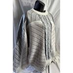 Juice vintage cable Knit patchwork leather Striped Sweater Long Sleeve XL Photo 1