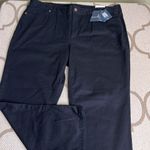Lands' End  Chino Black Twill fit 2 tummy control pants Photo 14