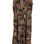 Earthbound Trading High Low Dress Womens Medium Green Paisley Hippie Boho Photo 0