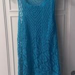 Women's Blue Crochet Swim Cover Photo 0