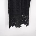 Gerard Darel  Embroidered Lace Midi Dress Sleeveless V-Neck Black Size 42 10 Photo 6