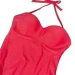 Molly Bracken SWEETHEART ONE-PIECE SWIMSUIT IN ORANGE RED Size Large NWOT Photo 3
