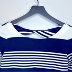 Lilly Pulitzer The Bay Dress True Navy Coconut Stripe Jacquard Knit Dress Sz XS Photo 2