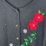 American Vintage Vintage 90s Y2K Classic Elements Woman Holiday Cardigan Sweater Plus Size 20-22W Photo 5