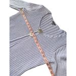 J.Jill 100% Cotton Lilac Knit 2 Button Front Mini Bell Sleeve sweater Purple Size L Photo 9