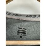 Nike Pro Dri-Fit Grey Short Sleeve V-Neck Activewear T-Shirt Women's Size Small Photo 4