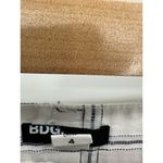 Urban Outfitters BDG White Navy Blue Windowpane Midi Skirt Women's Size 4 Photo 3