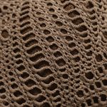 berlook Brown Crochet Halter Triangle Bikini Top and bottom 09 Size XS Photo 8