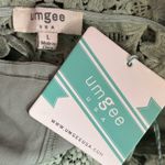 Umgee Green Off Shoulder Crochet Floral Mini Dress Large NWT Photo 9