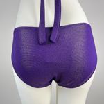 Elle NWT  Bikini Set Purple Gold Beaded Tassels Swimwear Size B85/XL Photo 6