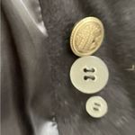 Levi's Levi’s navy blue wool blend double breasted lined pockets pea coat, size M Photo 9