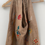 Johnny Was  Hobo Bag SAGUARO Los Angeles Linen Aztec Southwest Vibe Women’s Knot Photo 0