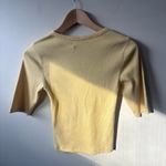 Abercrombie & Fitch  Light Yellow Ribbed Top NWT Photo 3