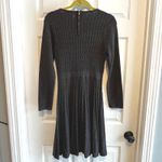Calvin Klein Women's Charcoal Gray Cable Knit Sweater Dress Long Sleeve Zipper M Photo 13