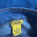 Daisy Denim Cargo Midi Skirt Pockets Slit Boho Hippie Size XL Photo 4