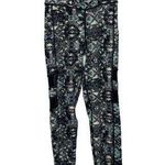 Pop Fit Green Black Grey Mesh Panels Side Pockets Leggings Size XS Extra Small Photo 0