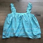 Crown & Ivy Womens Blue Flowy Tank Top Size Large Photo 1