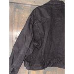 Robin Berry Embellished Denim Jacket Black Jean Jacket Vintage Medium Black Photo 7