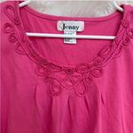 Vintage Y2K embroidered cropped pink tank top Size M Photo 4