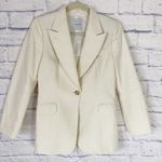 Costume National ivory floral jacquard blazer jacket size 6 Photo 0