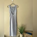 WAYF  X Jourdan Sloane Bella Silver Satin Dress Size XSmall Photo 6