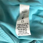 Athleta  Light Blue Split Mock Turtleneck Long Sleeve Soft Active Top Large Photo 11