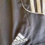 Adidas  Women’s Black Triple White Stripe Running Shorts Pockets Size Small Slim Photo 3
