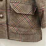 Houndstooth Vintage For Pete’s Sake Brown/Tan  Oversized Blazer Jacket Size L Photo 10