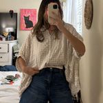 fab'rik Fab’rik Bat Wing Gingham Blouse  Photo 0