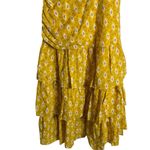 Veronica Beard  Virginia Sun Yellow One Shoulder Floral Tiered Maxi Dress Size 16 Photo 11