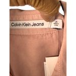 Calvin Klein Jeans  Large Pink Button-Down Shirt Pocket Long Sleeves Lyocell NWT Photo 6
