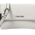 Calvin Klein White Crossbody Bag with Adjustable Strap and Flap Closure MSRP 128 Photo 0