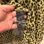 Mint Velvet Blouse Top Womens Size 14 UK 10 US Yellow Black Animal Print Sheer Photo 7