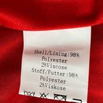 Chiffon Swiss Dot Empire Dress Plus Size Red Long Sheer Sleeve Elastic Waist 18W Photo 8