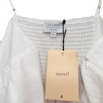 NEW La Ligne Beatrix White Cotton Silk Blend Tiered Midi Dress Womens XL NWT Photo 13