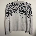 Saks 5th Avenue Saks Fifth Avenue Cashmere Sweater Cascading leopard print Photo 4