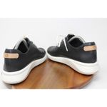 Clarks  Unstructured Leather Black Perforated Lace Up Sneakers Womens‎ Size 6.5 Photo 10