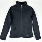 Spyder Stella Sherpa Lined Jacket Size Medium Black Midweight Full Zip Photo 0