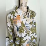 Entro NTM:  Button Down Long Sleeve Shirt in Animal & Leaves Print Sz Medium Photo 7