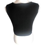 Teenbell Sleeveless Graphic Print Pearl Crop Top Photo 3