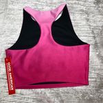 Good American  GA Sports Bra Ombré Pink Racerback size  1  Small Cropped Barbie Photo 6