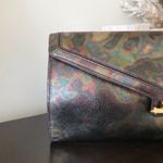 Aimee Kestenberg Metallic Oil Slick Leather Clutch, NWT Photo 2