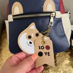 SheIn Cartoon Graphic Faux Leather Curved Backpack Navy Photo 7