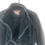 Paris Blues  Y2k Small Green Velvet Whimsygoth Fairy Grunge Tie Ruffle‎ Jacket Photo 1