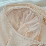 Levi's Levi’s Fawn Peasant Blouse Tie Front Balloon Sleeve Pink Size 1X Boho Feminine Photo 10