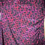 Ralph Lauren Lauren Purple/Burgundy Black Stretch Jersey Ruched Details Dress 8 Photo 3