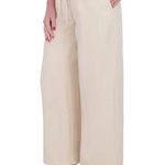 DKNY NWT drawstring ankle pants linen like sz 12 , 16β stretchy waist Photo 0