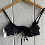 Victoria's Secret VS Swim NWT Wicked Ruched Push Up Bikini Top Adjustable in Black Size 32D Photo 3