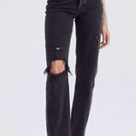 Abercrombie & Fitch Black High Rise Dad Jeans Photo 0